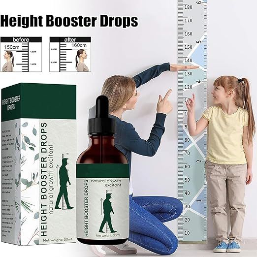 Height Booster Drops 30ml | Daily Growth Support Liquid Supplement with Essential Nutrients