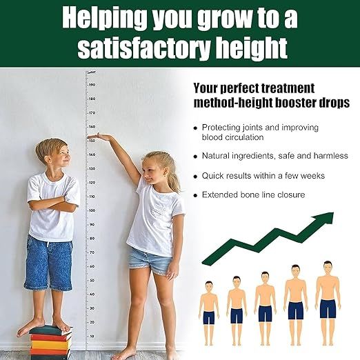 Height Booster Drops 30ml | Daily Growth Support Liquid Supplement with Essential Nutrients